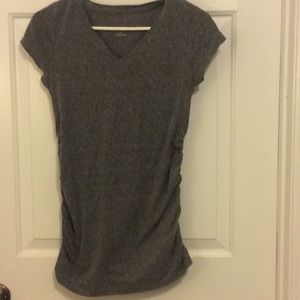 Heather grey maternity tee